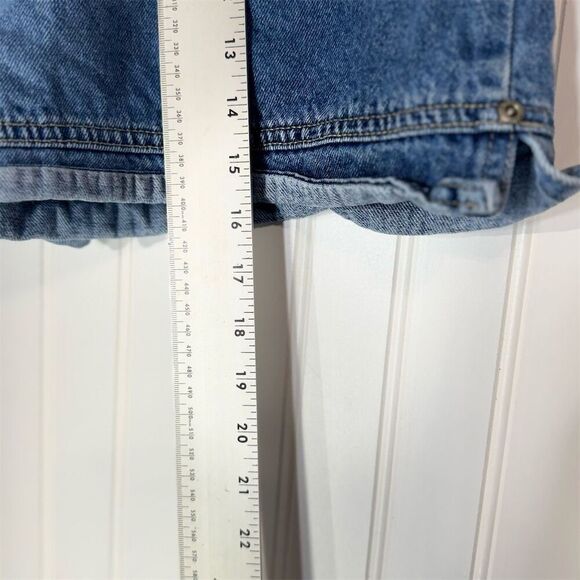 VTG Y2K 90s No Boundaries High Rise Denim Shorts Size 7 Blue 100% Cotton Grunge - Picture 5 of 8